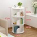 3 Tier 360° Rotating Stackable Shelves Bookshelf Organizer (White)